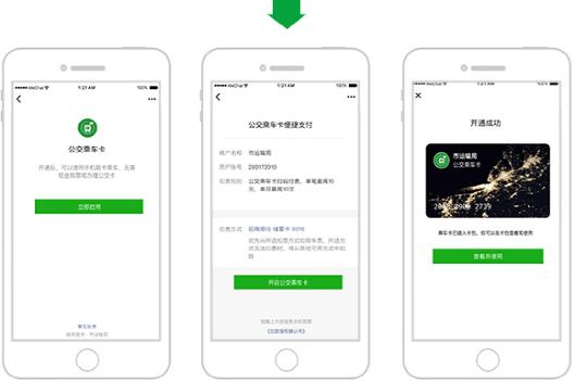 引导用户绑定银行卡并签约免密支付，开通成功插入微信卡包